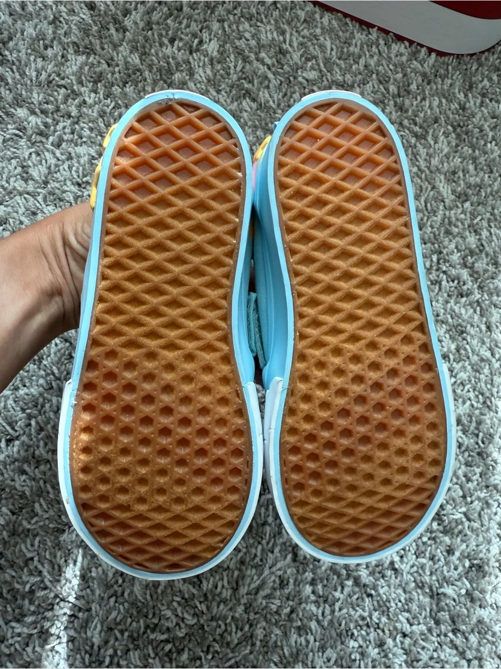 Vans Toddler shooting star rainbow Classic Slip-On V Shoe size 9
